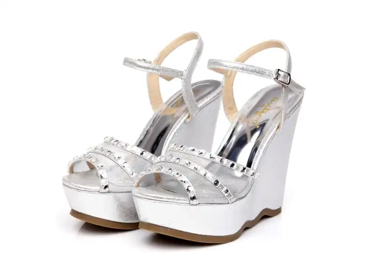 small silver wedges