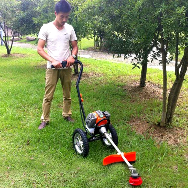 New Hand Push Gasoline Lawn Mower Air Cooled Two Stroke Engine New Hand Push Gasoline Lawn Mower Air Cooled Two Stroke Engine 1 25