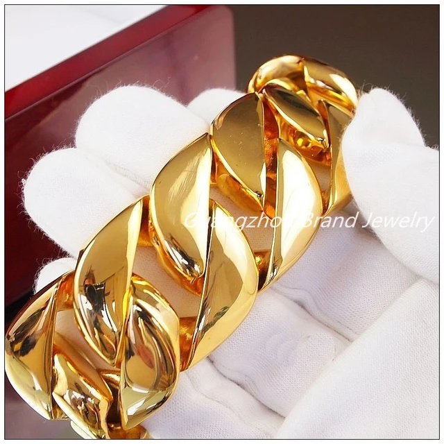 18k gold wide cuff bracelet men| Alibaba.com