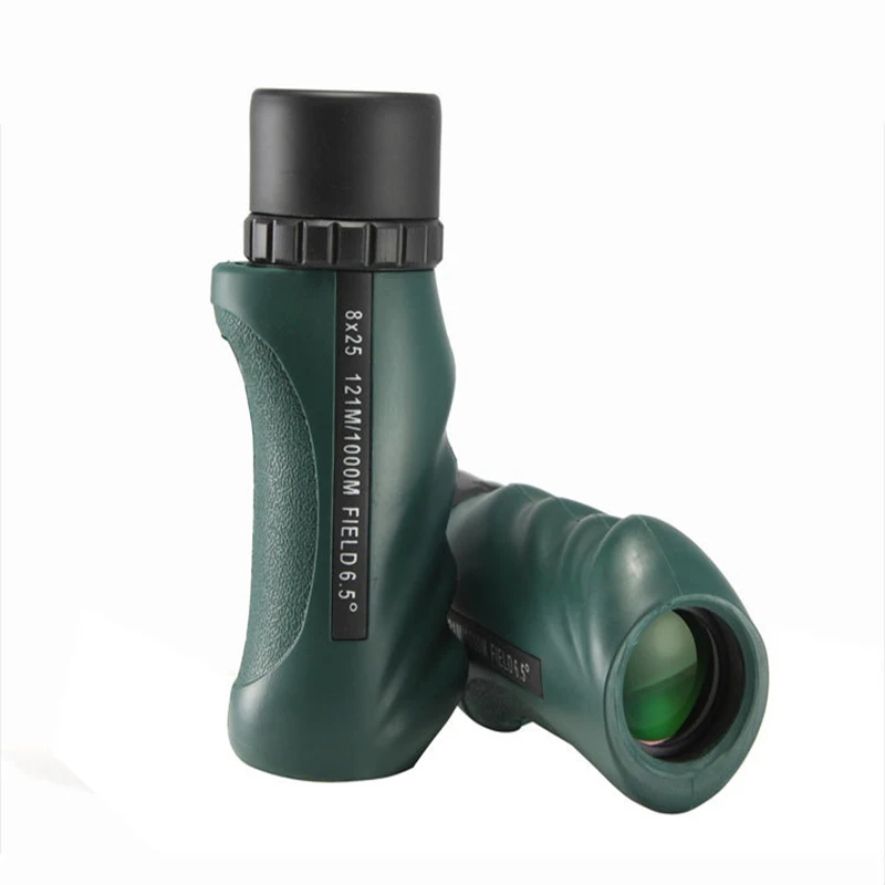 Hunting 8X25 Monocular Telescope Portable Binoculars Army Green