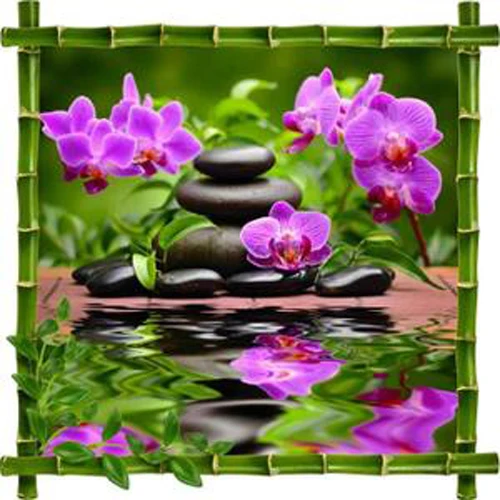 sticker-autocollant-cadre-bambou-fleurs-et-gale