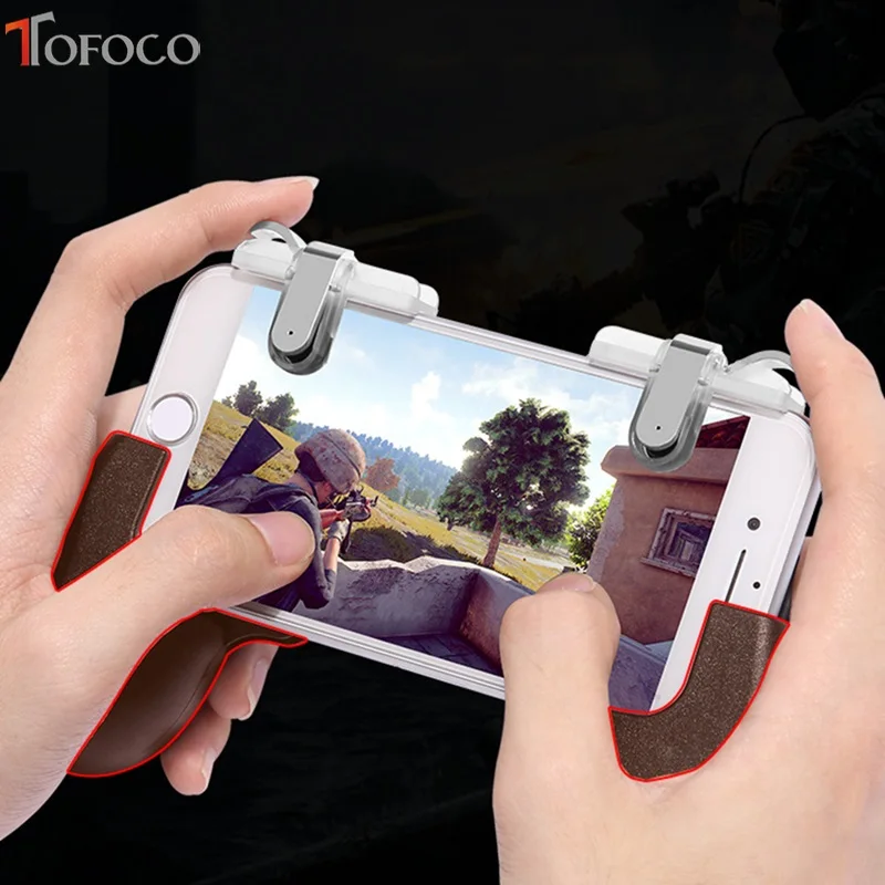  More Types PUBG Mobile L1 R1 Trigger Button + Hand Grip Gamepad Controller Set L1R1 Joystick Phone 