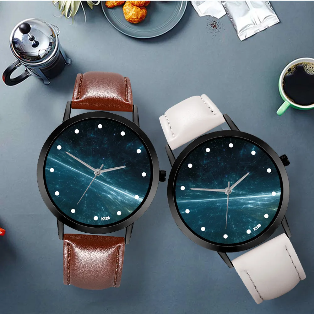 

Fashion Meteor shower Starry Sky Ladies Quartz Wrist Watches High Quality Leather Women Watches Bayan Kol Saati Womens Clock