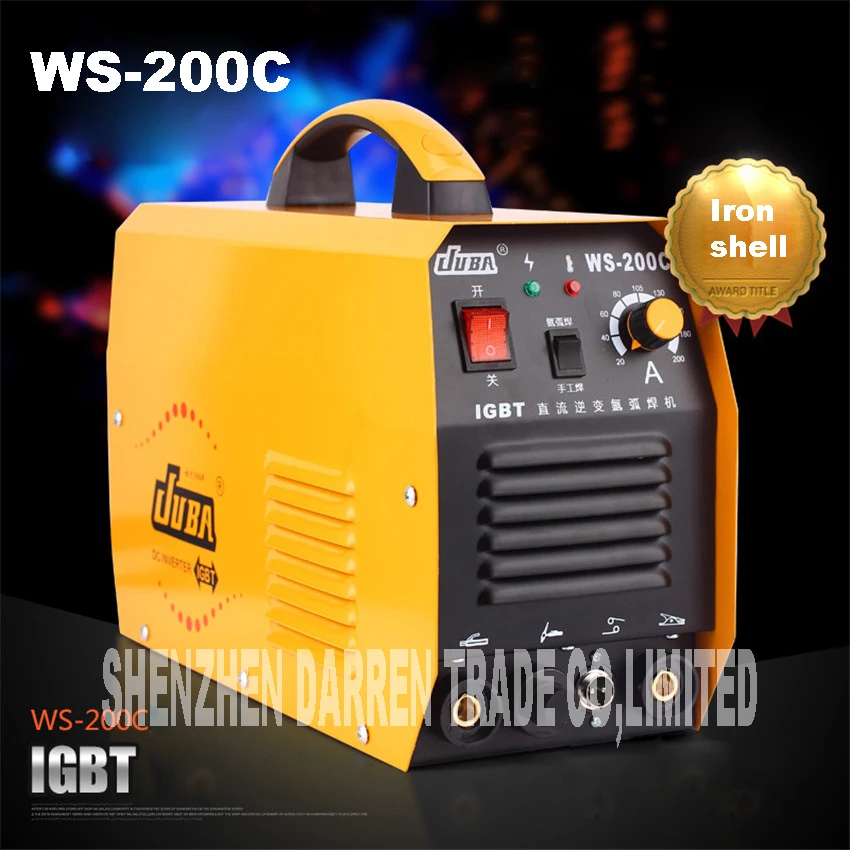 Новый портативный WS-200C IGBT инвертор сварочной машины сварочный аппарат для аргонно-дуговой сварки сварка Аргон дуговой сварочный аппарат