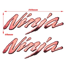 HOT 3D PVC motorcycle sticker DIY moto exterior stickers of green/red/silver/blue/black case for KAWASAKI NINJA