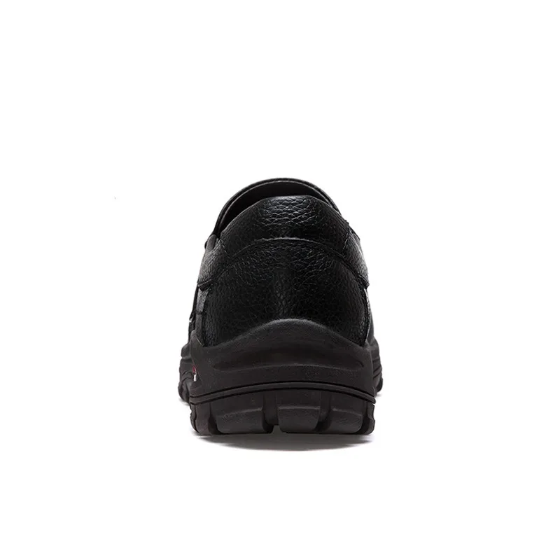 PINSV Высокое качество обувь из натуральной кожи мужская обувь открытый мужской Повседневное кожа Туфли без каблуков удобная мужская обувь