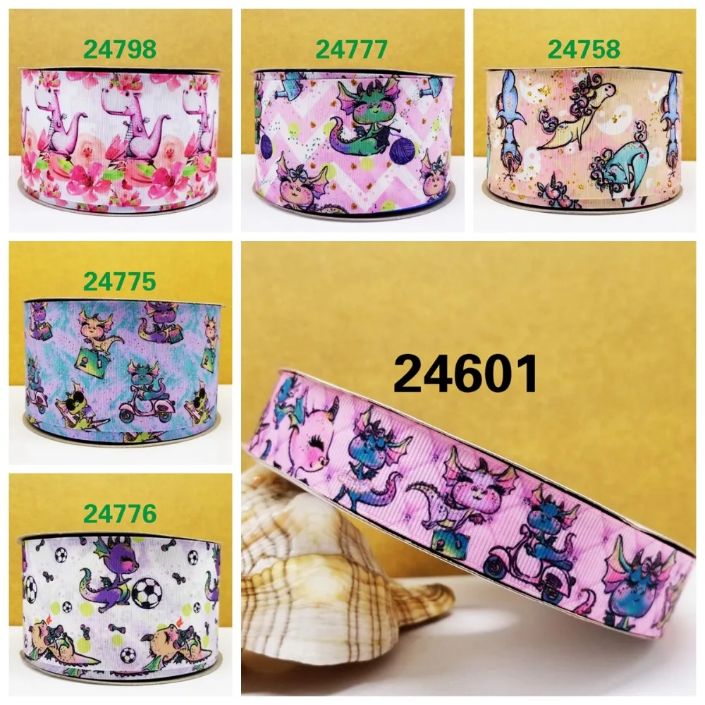 50 ярдов мультфильм напечатанный grosgrain ленты 24601