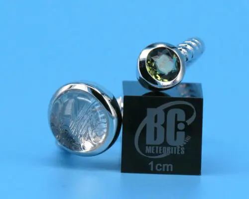 

Genuine Natural Gibeon Iron Meteorite Adjustable Round Ring 10mm Silver For Women Men 6mm Moldvite Fashion Ring AAAA