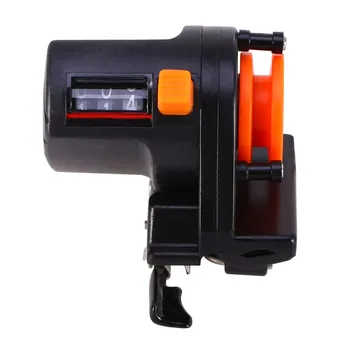 

Mechanical/Electronic Fishing Line Length Counter 999 M Range Fishing Line Depth Gauge Clip On Rod Fishing Tool Two-way Metering