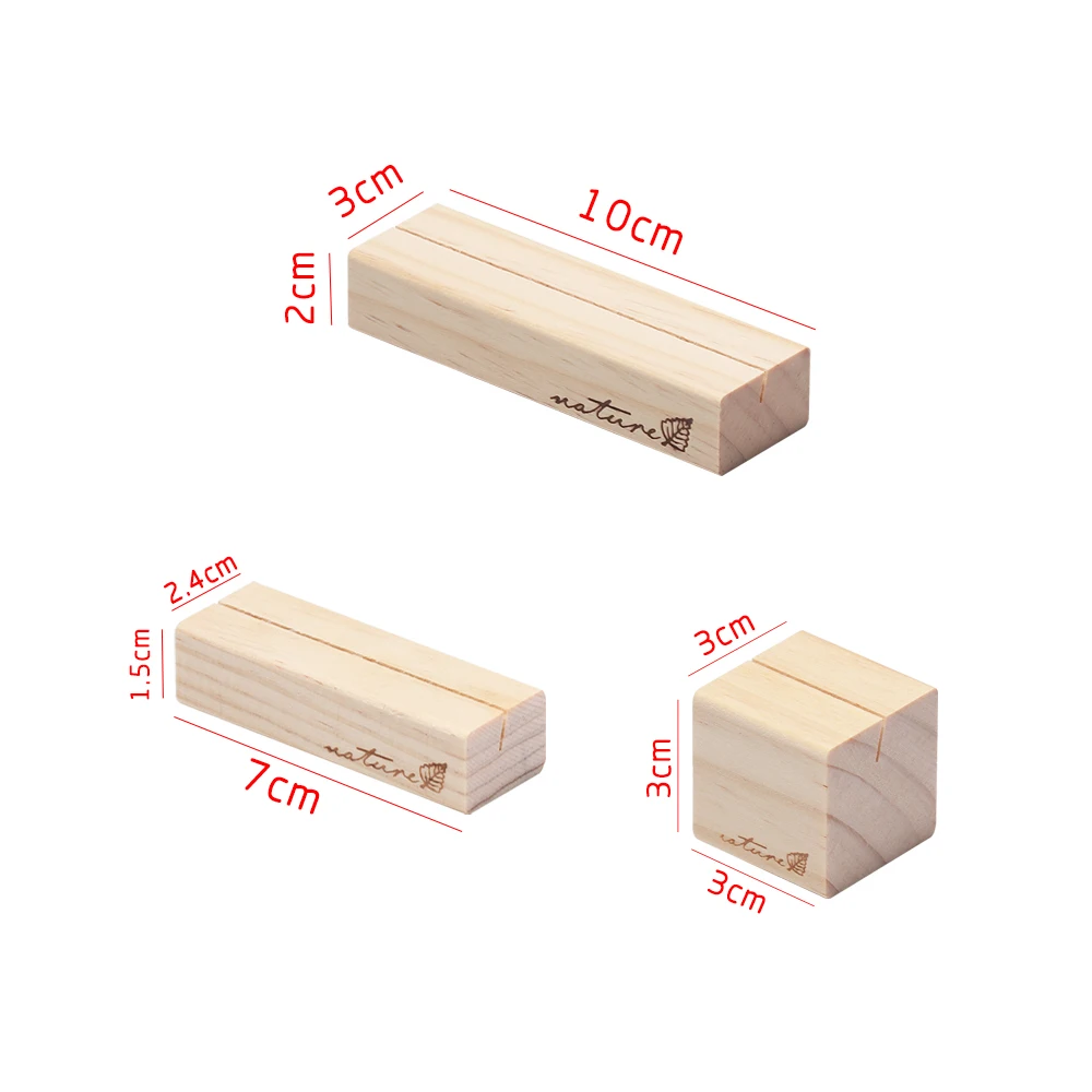 Креативные держатели для карт из натурального дерева, 2 шт., реквизит для фотографий, зажимы для заметок, настольные зажимы для календаря, сообщений, подставки, свадебные украшения