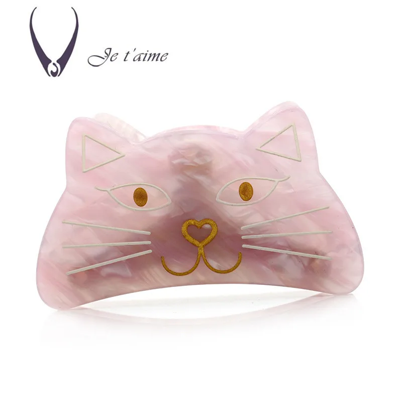 

Japan Elegance Acetate Sheets Hair Accessories Flower Hair Claws For Women Cat Shaped Hair Clips Handmade Hair Bows