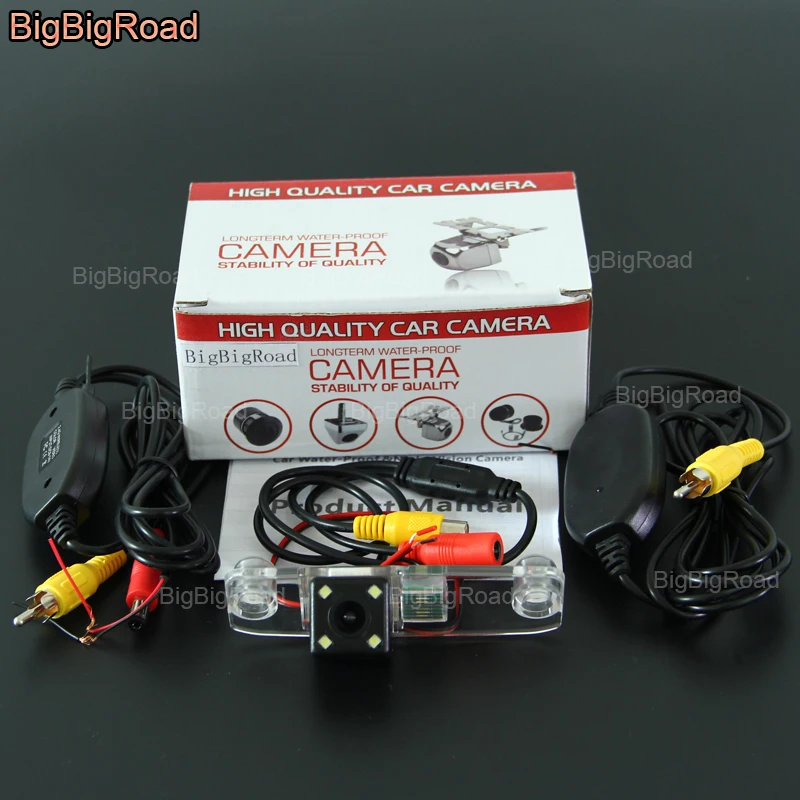 

BigBigRoad For toyota Yaris Sedan / vios 2008--2013 Wireless Camera Car Rear View Backup Reverse Camera CCD parking camera