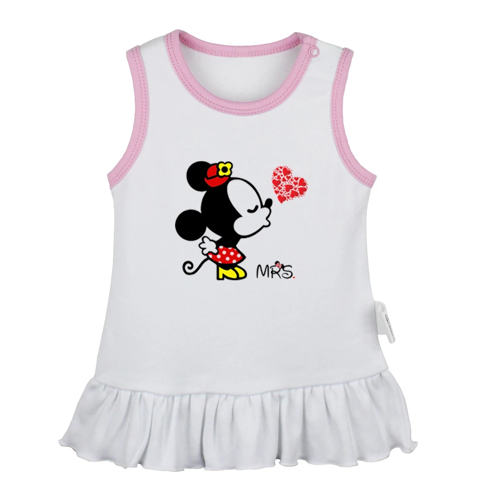 

Cute Mouse Head Kiss Mate Soul Stiles Stilinski No.24 Newborn Baby Girls Dresses Toddler Sleeveless Dress Infant Cotton Clothes