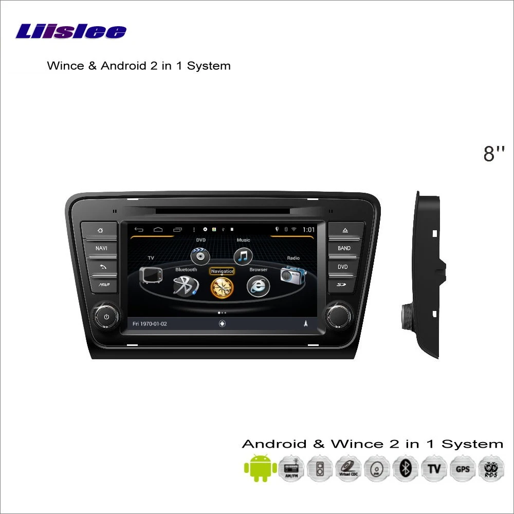 Best Liislee Car Android Multimedia For Skoda Octavia MK3 2013~2014 Radio CD DVD Player GPS Navi Navigation Audio Video Stereo System 3