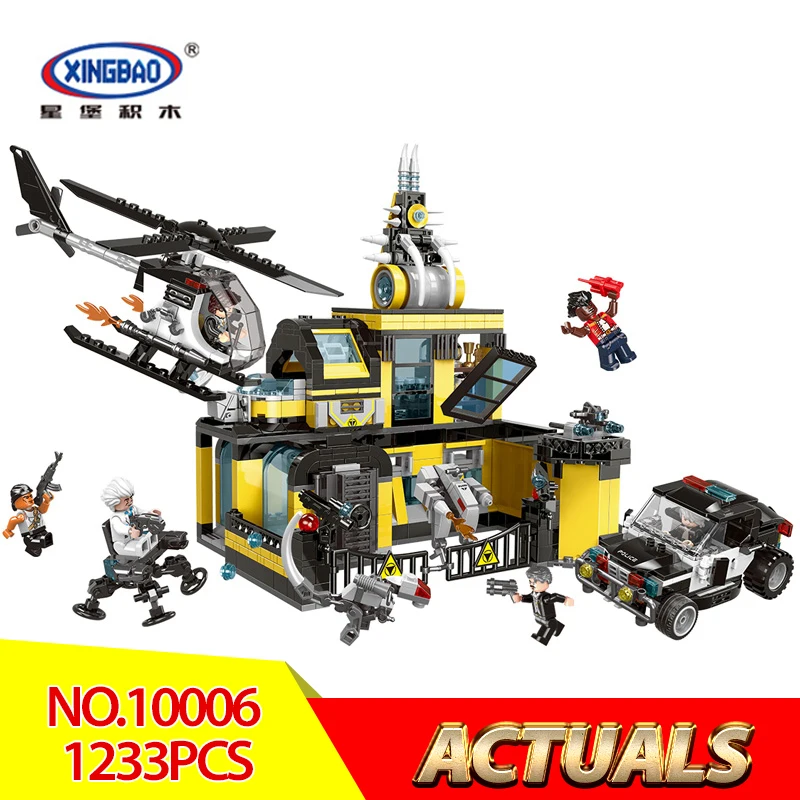 

XINGBAO 10006 City Police Series Stop The Assault Institute Set Blocks Bricks Building Educational Toys Model Gifts Funny DIY