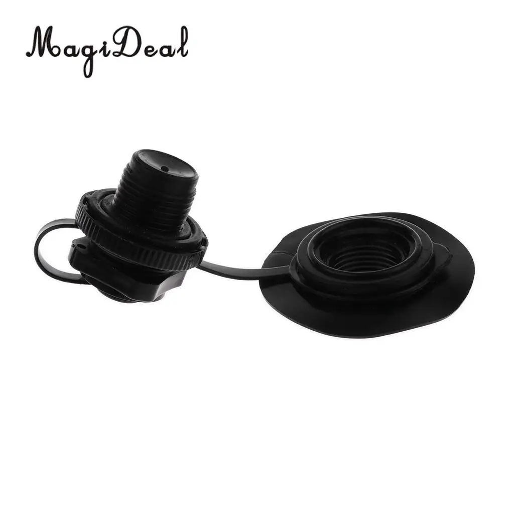 MagiDeal Durable Replacement Air Valve Cap Screw For Inflatable Boat Kayak Raft Airbed Black Fishing Boat Replacement Access