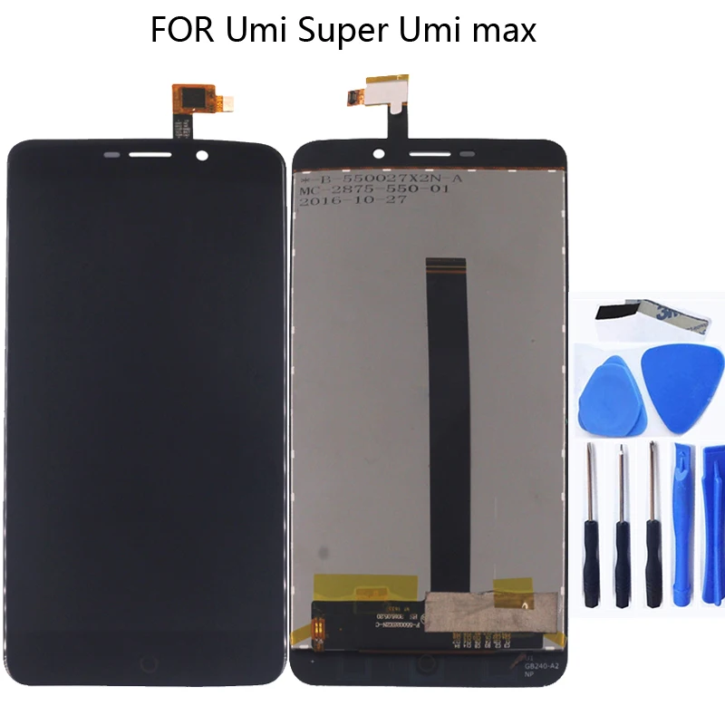 Оригинальный ЖК-дисплей для Umi super Max сенсорный экран дигитайзер Замена Ремонтный