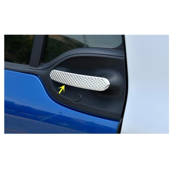

High quality car body cover detector sticks frame lamp trim ABS chrome car door handle part for Benz smart fortwo 2015 2016 2017