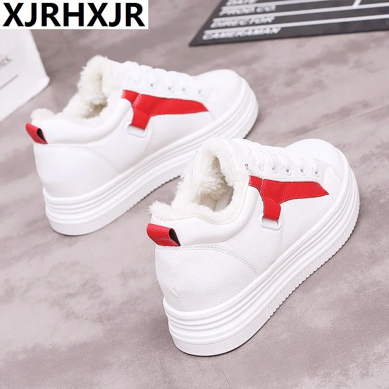 

Plus 34-40 Winter Cotton Plush New Designer Wedges Platform Sneakers Women Vulcanize Shoes Tenis Feminino Casual Female Woman