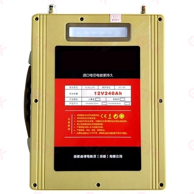 

GTK 12V 100Ah 120Ah 160Ah 180Ah lithium battery portable case high capacity digital screen for camping night fishing etc.