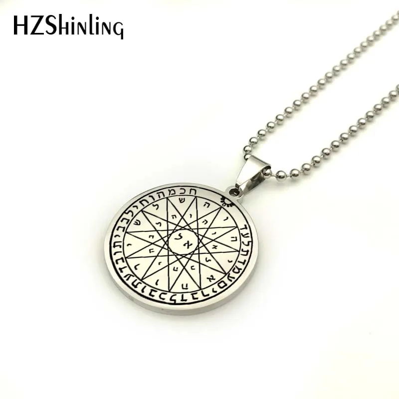 Новинка 2018 квартая Pentacle Of Mercury Key кулон &quotСоломон&quot ожерелье из нержавеющей