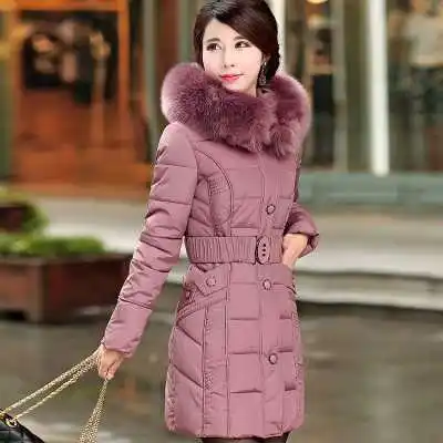 

Women's Down Jacket 2016 Winter Jacket Mother Brand White Duck Down Jackets And Coats Thicken Fur Hooded Parka A4359
