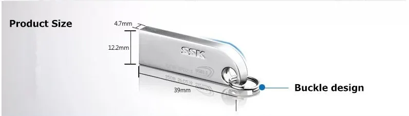 SSK SFD216 USB флеш-накопитель, 64 ГБ металлическая флешка, высокоскоростная USB карта памяти, 32 ГБ флеш-накопитель, реальная емкость 16 Гб USB 3,0