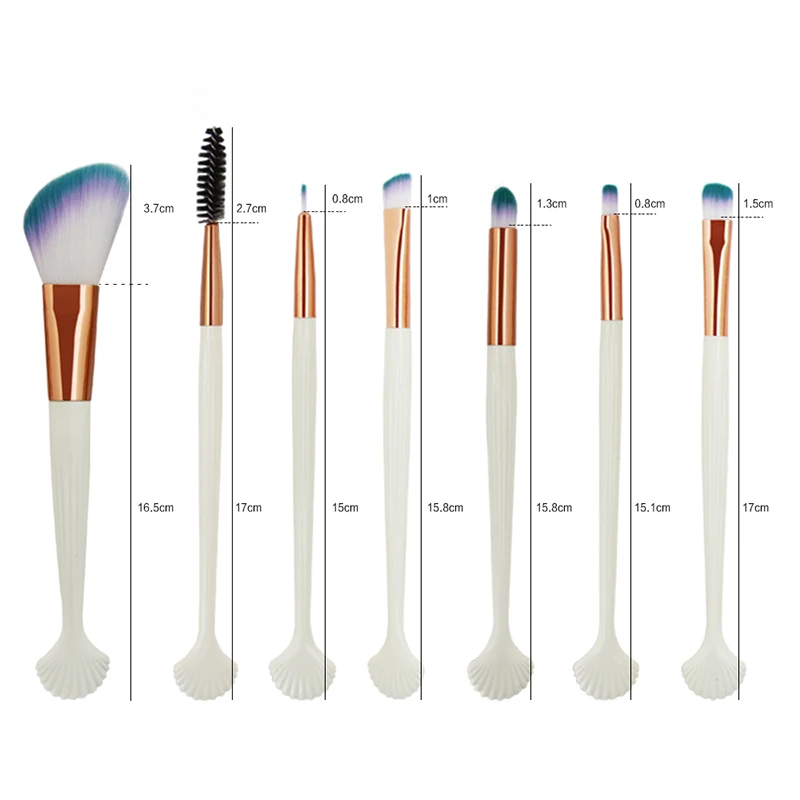 

MANAGE 7Pcs/Set Makeup Brushes Set Foundation Eyelash Eyeshadow Brow pinceau sourcil Concealer Powder Make up Brush Kit