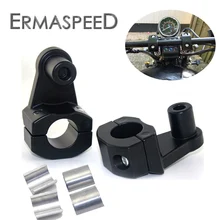 2 дюймов поворотными мотоциклетные хомут Riser ЧПУ Алюминий универсальный для 7/8 ''22 мм 1 1/8" 28 мм жира бары, подступни для Kawasaki