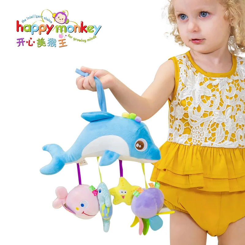 

baby mobile animal deer bird dolphin doll car seat hanging baby boy birth gift