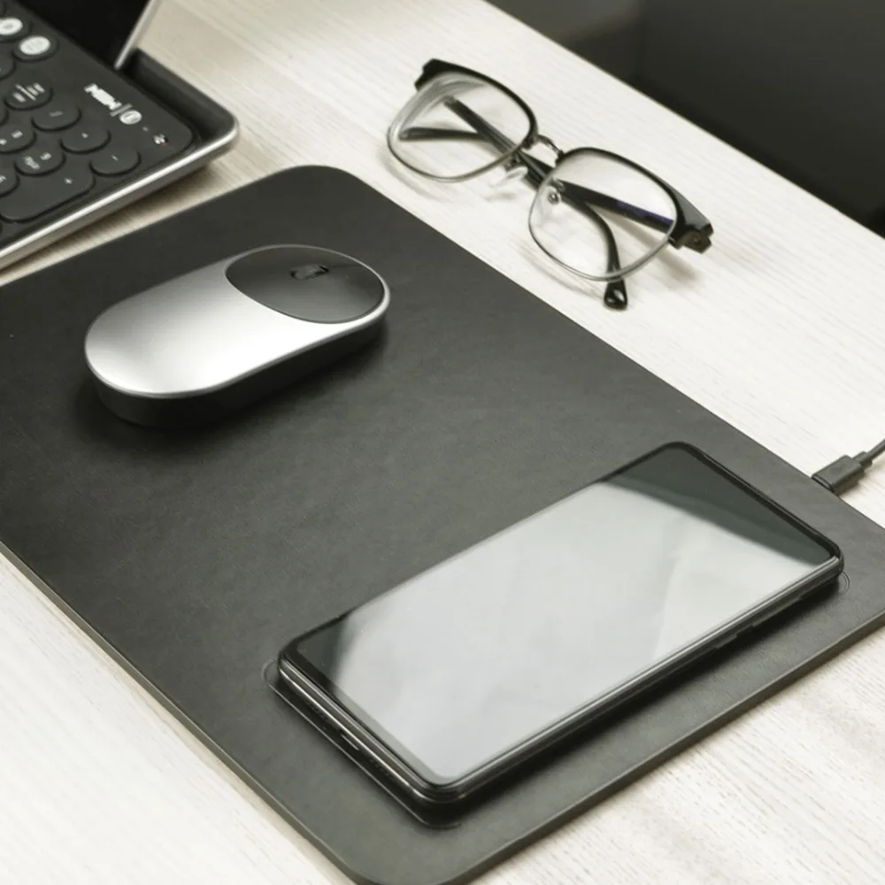 2019 Оригинальное Беспроводное зарядное устройство Xiaomi Mijia MIIIW Qi коврик для мыши из