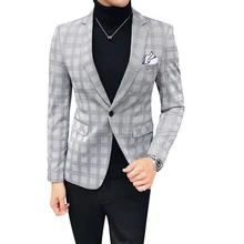 Костюм с сеткой, осенний корейский вариант, небольшой костюм для досуга, красивый костюм для молодых людей, тренд для выращивания тела, Мужское пальто в западном стиле