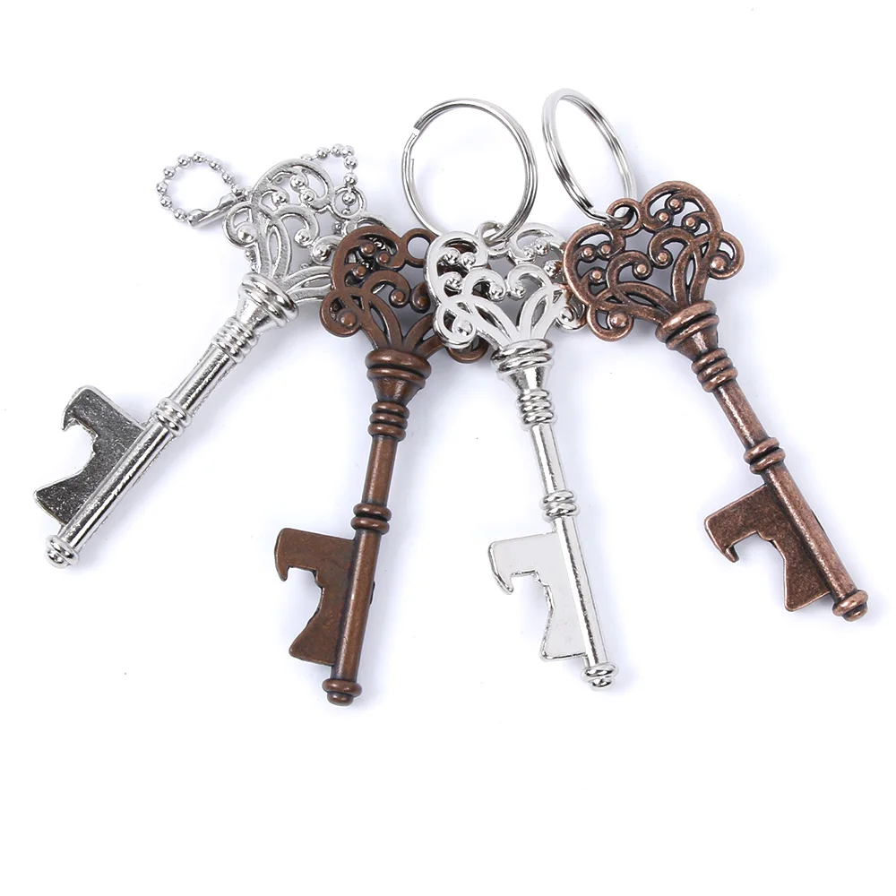 

1Pc Creative Portable Vintage Key Shaped Beer Bottlee Opener Metal Keychain Beer Bottle Opener Keyring Bar Tools Gifts