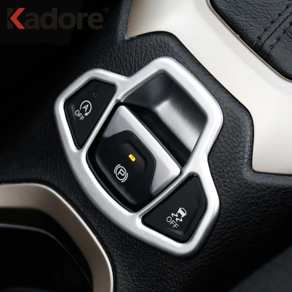 

For Jeep Renegade 2014-2016 2017 2018 2019 ABS Matte Hand Brake Button Panel Trim Cover Auto Interior Accessories Car Styling