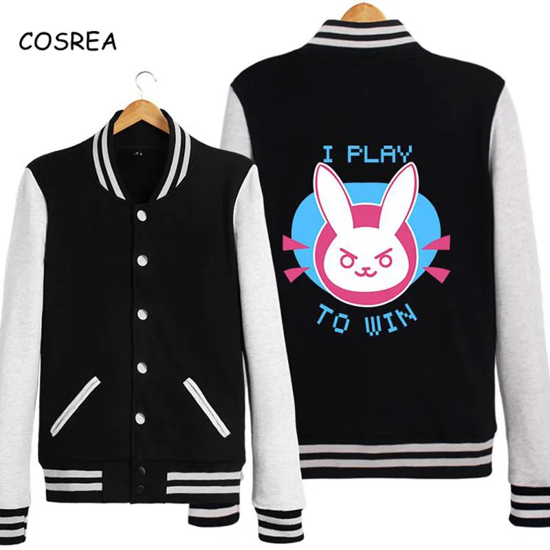 

Dva Cosplay Costume D.va Hoodie Sweatshirt Women Female Jackets Baseball Coats Cotton Genji Reaper Long Sleeve Cosplay Costumes