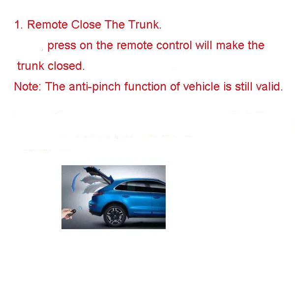 Багажник автомобиля ближе/закрыть окно автомобиля/складное зеркало заднего вида и закрыть люк подходит для Porsche Cayenne/Panamera/Macan автомобиль с Дистанционным Ключом