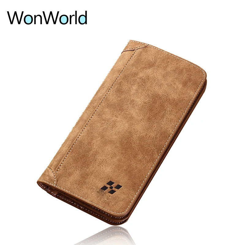 

Men Wallet for credit cards leather money bag vintage business ladies travel slim card holder coin purses long leather wallets