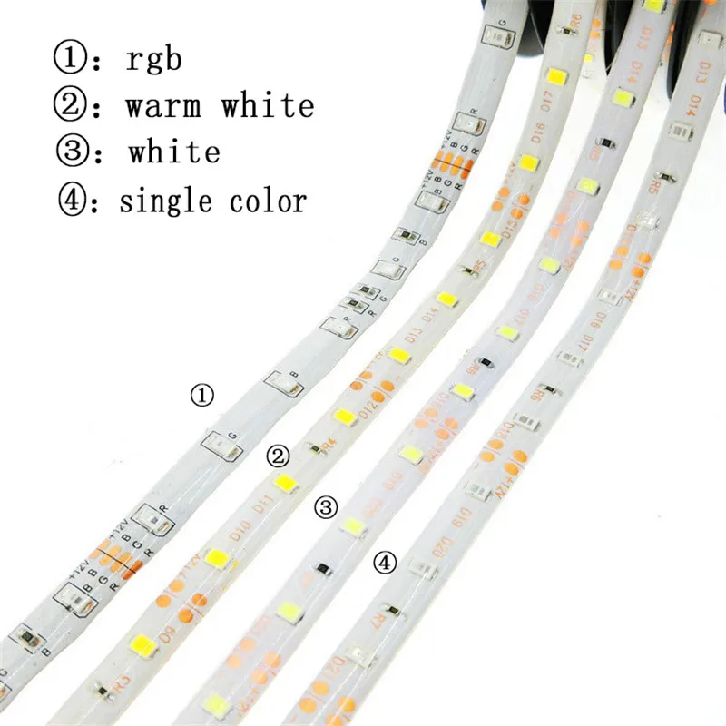 RGB лента оптовая продажа 5 м/рулон м 10 50 100 Светодиодная SMD 2835 12 в 60 светодиодов/м не