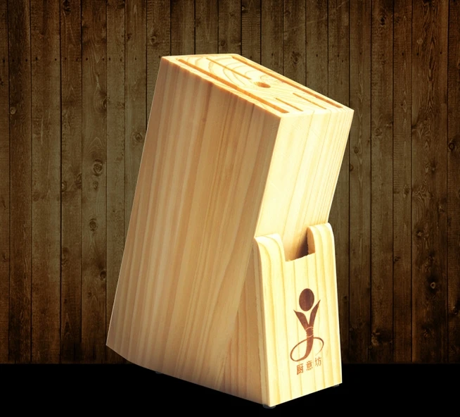 Creative Kitchen Tools Nature Wood Knife Holder Multi function Knife Storage Racks Free Shipping