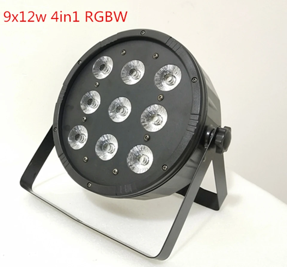 

12pcs 9x12W RGBW 4IN1 led par 54 DJ Par LED RGBW Wash Disco Light DMX Controller Free Shipping