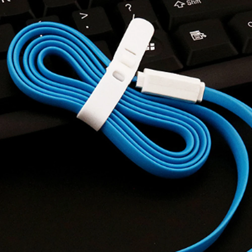 10 шт. Лапша плоский 1 2 м 3 в Micro USB Type C 8 pin кабель зарядного устройства для iPh шнур
