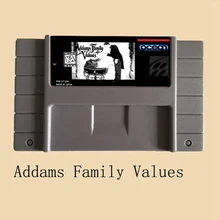 Addams Семейные значения 16 бит большая серая игровая карта для NTSC игрового плеера