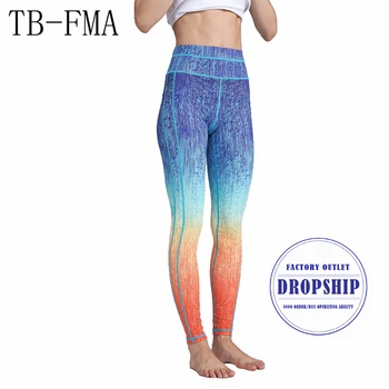 

Yoga Pants Wide Waistband Stretch Fabric Sports Skinny leggings High Waist Stretchy Compression Sport Tights Yoga Sportswear