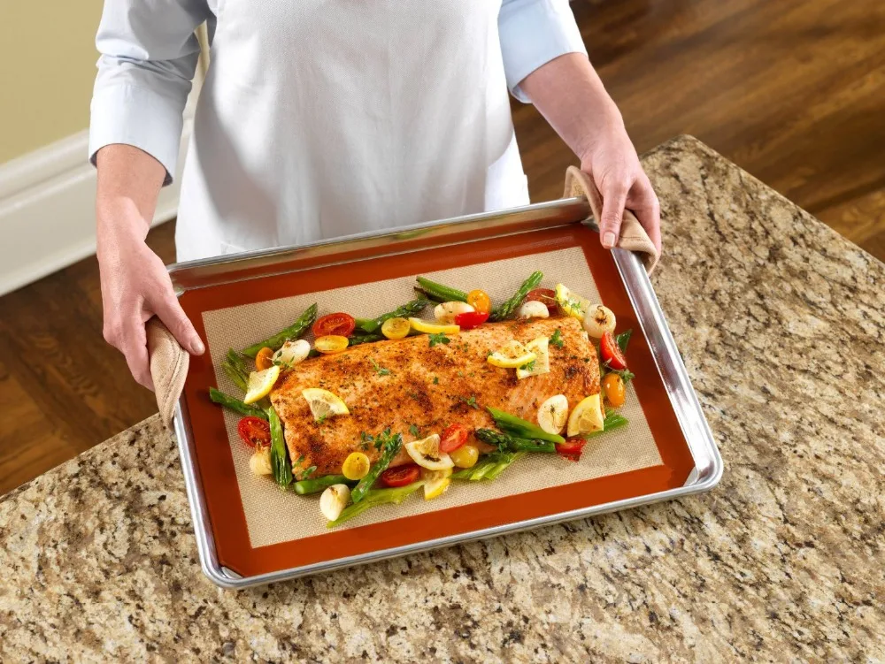 Silicone baking mat Pad silpat Baking Sheet Glass Fiber Rolling Dough