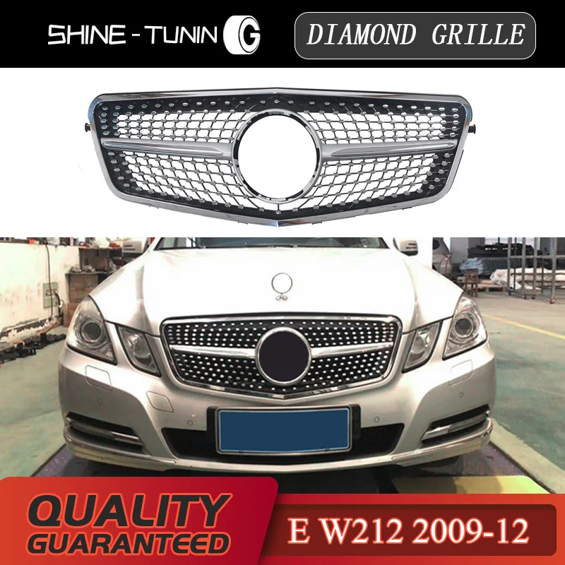 

Front grille suitable for E class W212 Diamond Grille E300L E400L E200 E350 Grill Without Emblem 2009-12