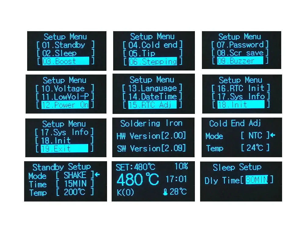 KSGER STM32 OLED V2.01 контроллер температуры для DIY паяльной станции наборы T12 железные наконечники электрические инструменты авто-сна быстрый нагрев