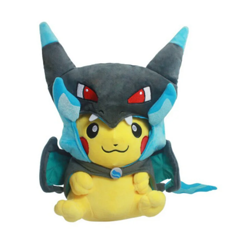 Мультфильм Gyarados косплей Пикачу Peluche Mega Charizard хлопок мягкие животные куклы детские плюшевые игрушки детские рождественские подарки