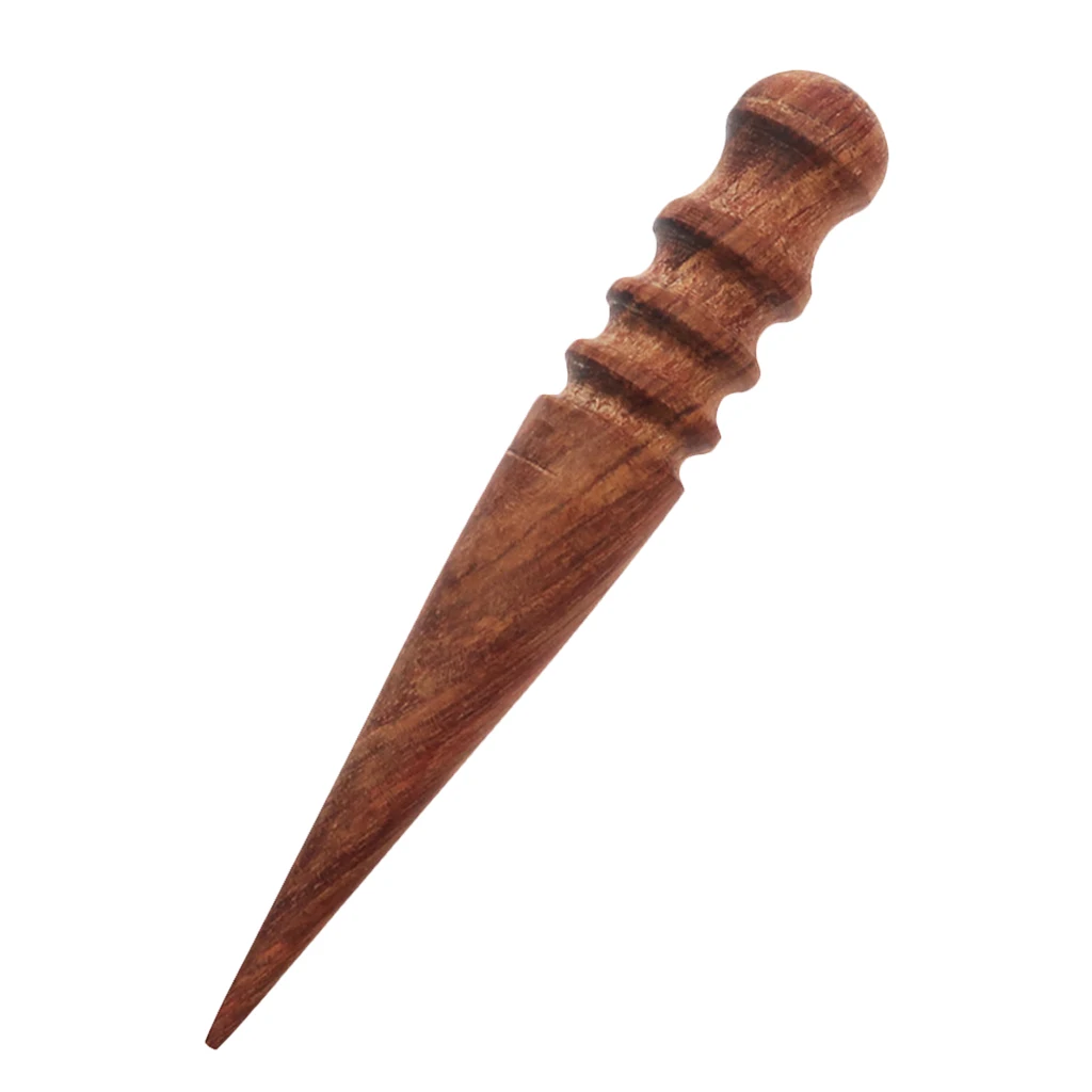 Leather Craft Multi-Size Round Wood Edge Slicker Burnisher Working DIY Tools