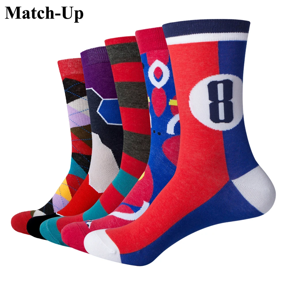 Match Up Hip hop red series Street Style Men's socks casual socks