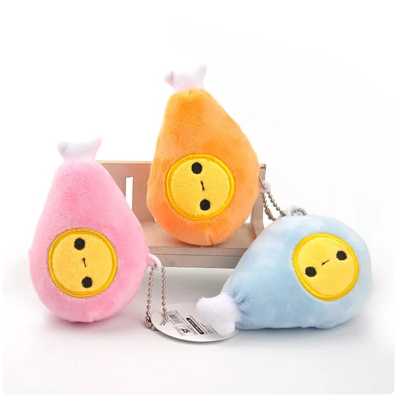 

3 Inch Chicken Legs Plush Small Pendant Cute Children Cartoon Toy Doll Key Chain Bag Doll Doll Decoration Creative Wedding Gifts